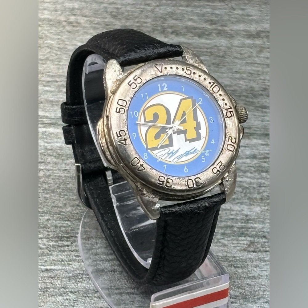 VTG Sportivi Jeff Gordon 1998 Hendrick #24 Wrist Watch Black Leather Y121E TMI